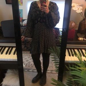 Free People Black Mini Dress